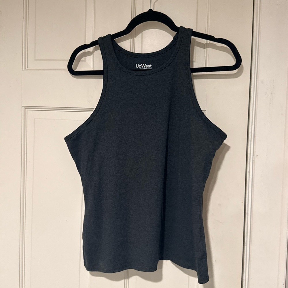 UpWest Women's Black Tank Top w/ shelf bra